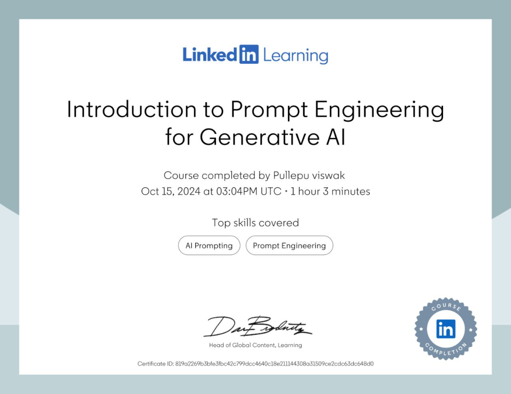 Prompt Engineering for Generative AI